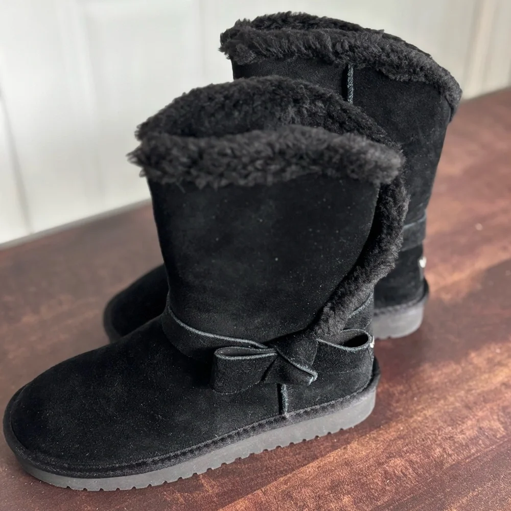 Koolaburra by UGG Suede Bow Short Boots - Arlena_3